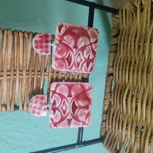 Ceramic Tile Effect Earrings